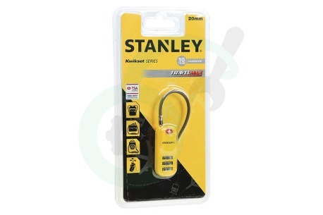 Stanley  S742061 S742-061 Stanley Hangslot 3 cijferig met stalen kabel