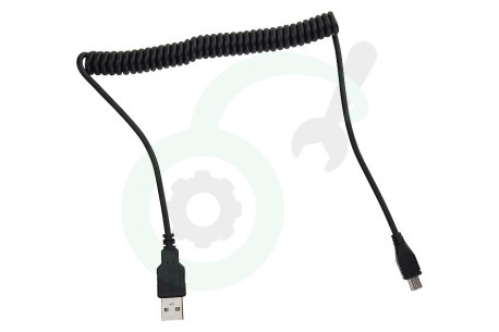 Ricatech  20091304 USB Kabel Mini USB, Spiraal, Max. 100cm