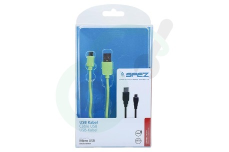 Spez  20091382 USB Kabel Micro USB, Groen, 100cm