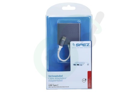Spez  SM2817 Verloopkabel USB C male - HDMI/USBC/USB3.0 female 15cm