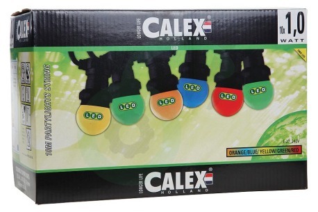 Calex  473450 Calex LED Partyverlichting op snoer 10mtr E27 P45 10x1W