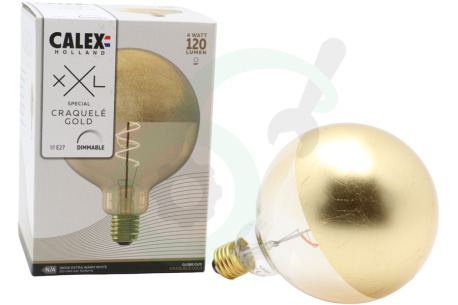 Calex  2001000700 Calex LED Volglas Filament 4W E27 Kopspiegel Craquele Go