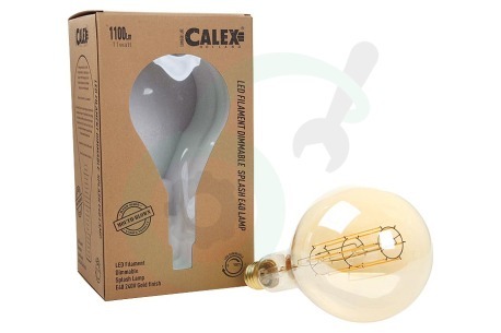 Calex  425622 Calex LED volglas LangFilament Giant Splash Goud 11W E40