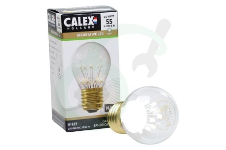 Calex  474460 1301004400 Calex Pearl LED Kogellamp 240V 0,9W E27 P45, 14-leds