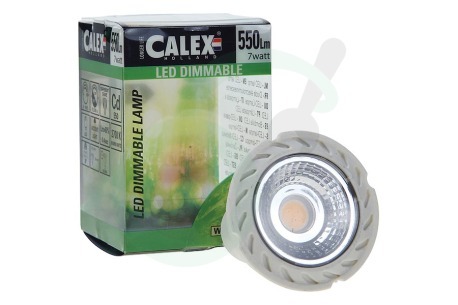 Calex  423550 Calex COB LED lamp GU10 240V 7W warmwit 2700K Dimbaar