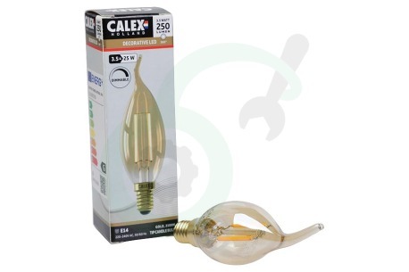Calex  1101005700 LED Volglas Filament Tip-Kaarslamp 3,5W 250lm E14