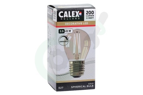 Calex  474486 Calex LED Filament Kogellamp 3.5W E27 G45 Dimbaar