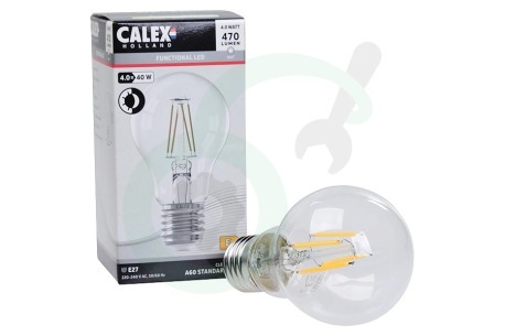Calex  1101000200 Calex LED volglas LangFilament Standaardlamp 4W E27