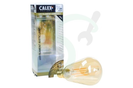 Calex  425400 Calex LED Volglas Filament 3.5W E14 Gold ST48