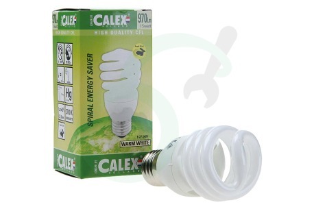 Calex  576396 756396 Calex T2 twister spaarlamp 240V 15W E27, 2700K