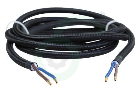 Calex  940212 Calex Textiel Omwikkelde Kabel Zwart 1,5m