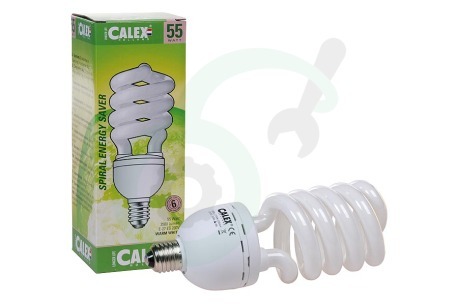 Calex  571588 Calex T5 spiraal spaarlamp 240V 55W E27 2700K