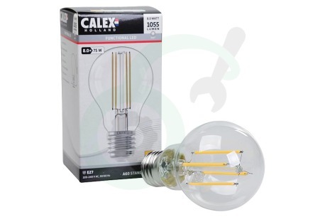 Calex  1101001401 Calex LED volglas Filament Standaardlamp Helder 8W