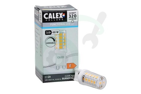 Calex  1301003101 1301003100 Volglas LED lamp 220-240V 3W G9