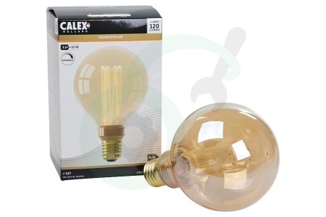 Calex  1201001300 Crown Globe G95 Gold Dimbaar Ledlamp E27 3,5W