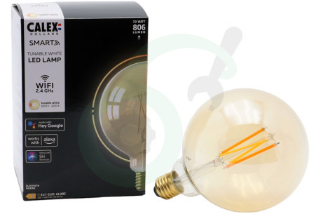 Calex  5101001600 Smart LED Filament Rustic Gold Globelamp E27 Dimbaar