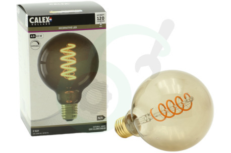 Calex  2001001700 Globe LED Natural Straight Filament G95 E27 4W Dimbaar
