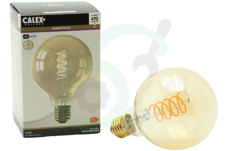 Calex  1001003400 Globe LED G95 Goud Flex Filament E27 5,5W