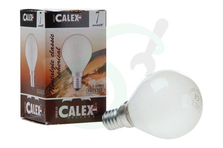 Calex  407602 Calex Kogel-nacht lamp 240V 10W 50lm E14 mat