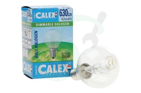 Calex  507780 Calex Spaar Halogeen Kogellamp 230V 42W(56W) E14 P45