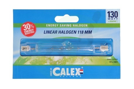 Calex  509126 Calex Spaar Halogeenlamp 230V 130W(168W) R7s 8x118mm