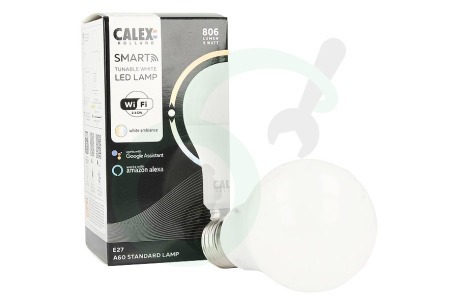Calex  5001000800 Smart LED Standaardlamp E27 CCT Dimbaar 9,4W