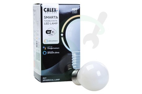 Calex  5101003300 Smart LED Filament Softline Kogellamp P45 E27 Dimbaar