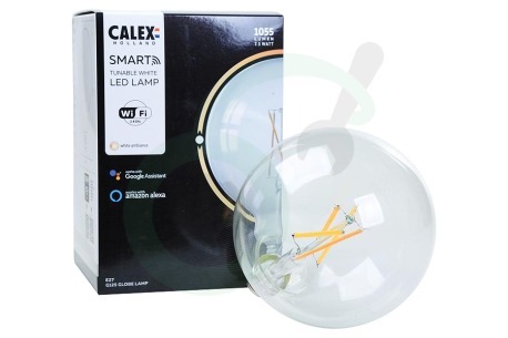 Calex  429036 Smart LED Filament Clear Globelamp E27 Dimbaar