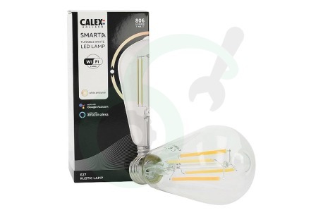 Calex  429113 Smart LED Filament Clear Rustieklamp E27 Dimbaar