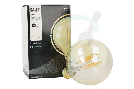 Calex  5101002000 Smart LED Filament Rustic Gold Globelamp E27 Dimbaar