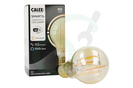 Calex  429116 Smart LED Filament Rustic Gold Standaardlamp E27 Dimbaar