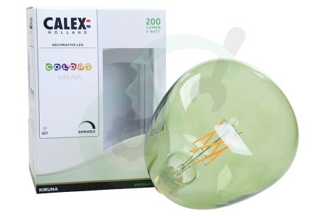 Calex  426212 Colors Kiruna Emerald Green LED lamp 4W Dimbaar