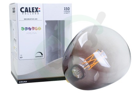 Calex  426216 Colors Kiruna Moonstone Black LED lamp 4W Dimbaar