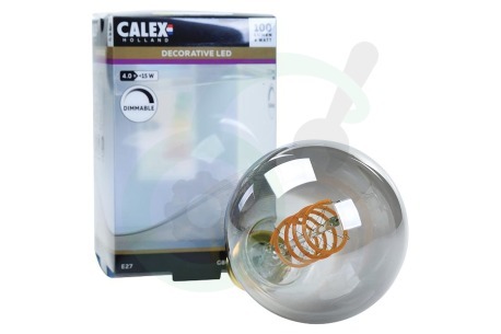 Calex  473881 Globe LED lamp Flexible Filament Titanium E27 Dimbaar