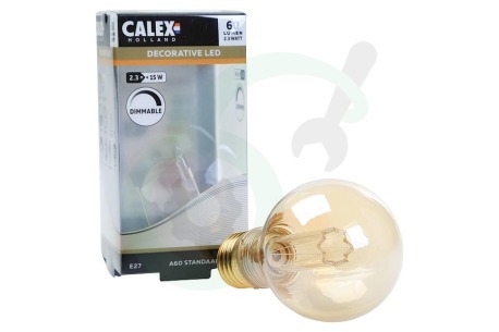Calex  421678 Standaard LED lamp Crown Filament SMD E27 Dimbaar