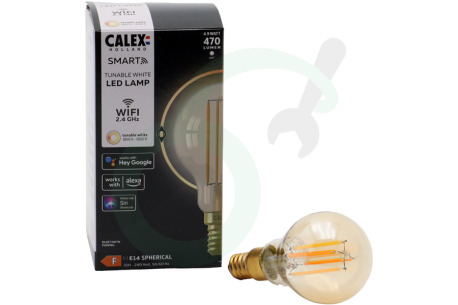 Calex  5101003200 Smart LED Filament Rustic Gold Kogellamp E14 Dimbaar