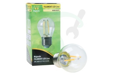 MAJESTIC  960478 Majestic LED Volglas Filament Kogellamp 2W E27 Helder