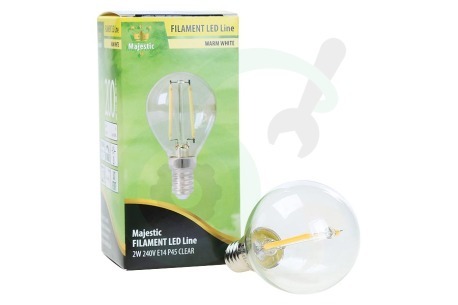MAJESTIC  960474 Majestic LED Volglas Filament Kogellamp 2W E14 Helder