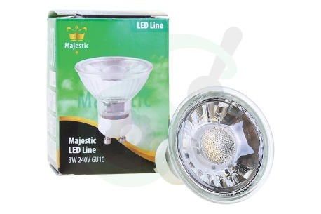 MAJESTIC  960570 Majestic COB LED lamp GU10 3W "Halogeen look"