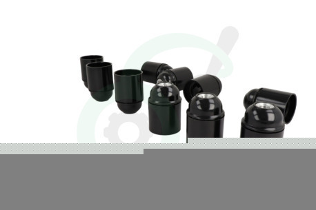 Universeel  54358 Lamphouder Glad zwart E27