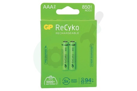 GP  GPRCK85AAA585C2 LR03 ReCyko+ AAA 850 - 2 oplaadbare batterijen