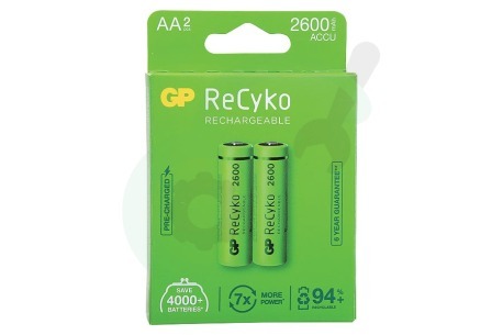 GP  GPRCK260AA776C8 LR6 ReCyko+ AA 2600 - 2 oplaadbare batterijen