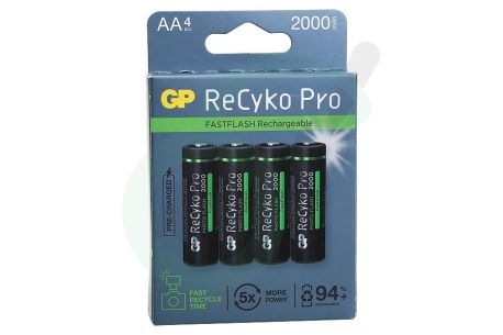 GP  GPRCP200AA765C4 LR6 ReCyko+ Pro Photoflash AA 2000 - 4 oplaadbare batterijen