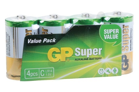 GP  03014AS4 Super Alkaline C Baby 1,5V , 4 stuks