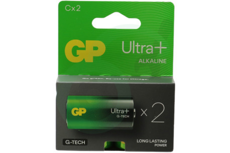 GP  GPULP14A654C2 LR14 C batterij GP Alkaline Ultra Plus 1,5V 2 stuks