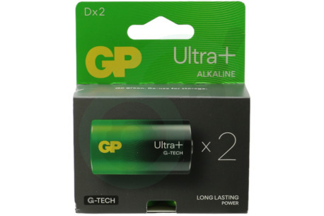 GP  GPULP13A159C2 LR20 D batterij GP Alkaline Ultra Plus 1,5V 2 stuks