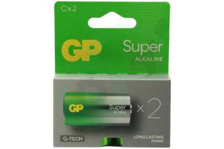 GP  GPSUP14A784C2 LR14 C batterij GP Super Alkaline 1,5V 2 stuks