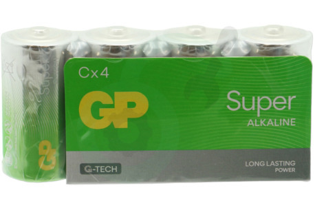 GP  GPSUP14A883S4 LR14 C batterij GP Super Alkaline Multpack 1,5V 4 stuks