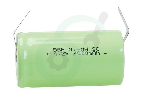 Philips  10728 Rechargeable Sub-C 1.2v 2000mAh soldeerlippen Nicd