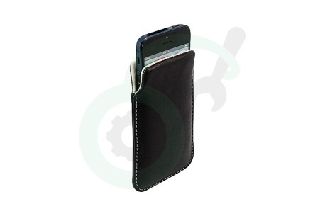 HTC  10837 Sleeve Case met Pull tab, Leder, Zwart
